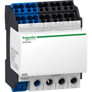 Distributionsblok 63A 4P Bund Tilgang