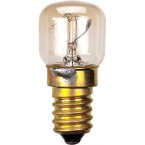 Ovnlampe E14 15W 230V Klar 300°C