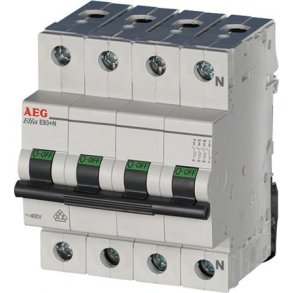 Automatsikring C-Kar, 10A, 3P+N, 6kA