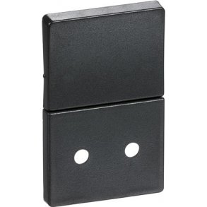 Fuga Tan/Afdkning 1,5 modul Stikkontakt  Koksgr