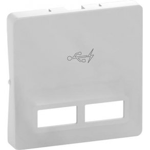 Fuga Afdkning For 1 modul 2X USB Lader  Lysegr