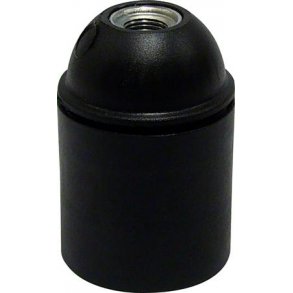 Fatning E27 10mm Sort